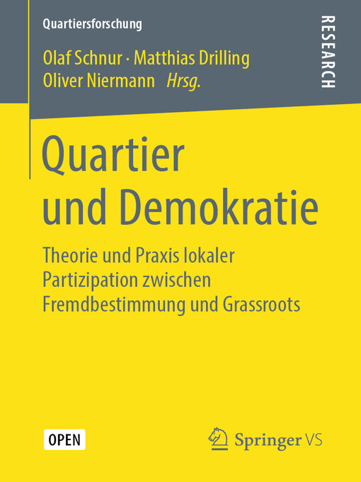 Title details for Quartier und Demokratie by Olaf Schnur - Available